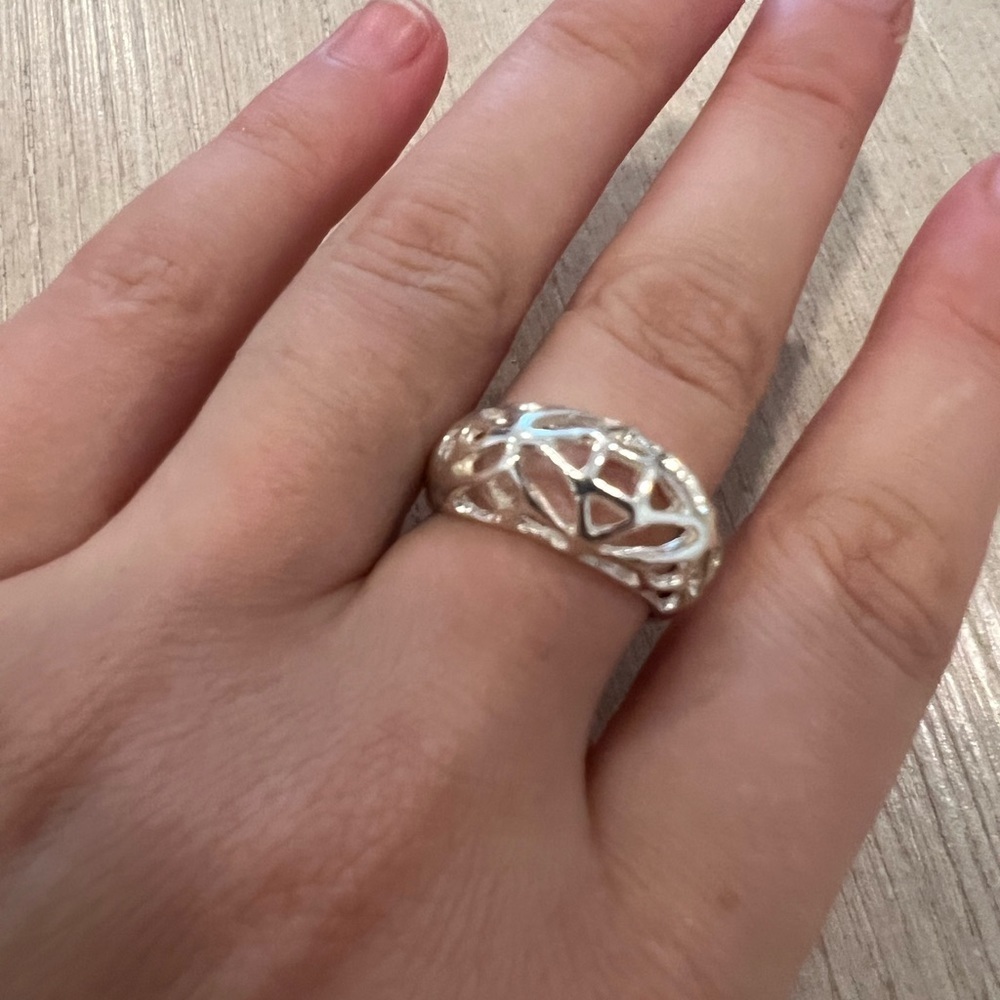 Sterling silver dome ring